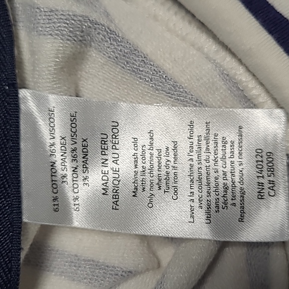 Stella & Dot Striped Top. Size Lg. - Picture 5 of 5